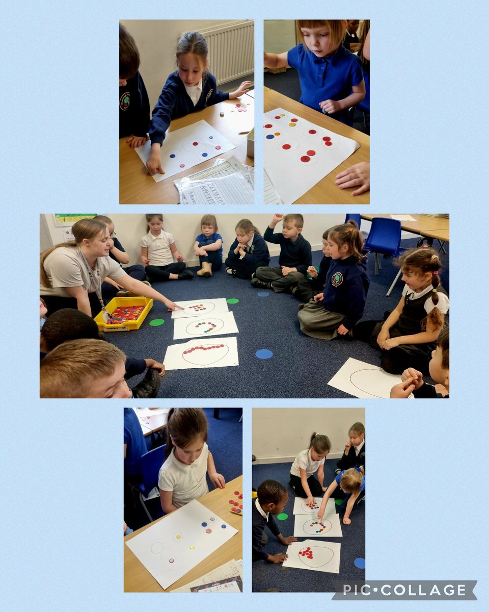 Today, in maths, we have been learning to distribute quantities equally! Well done, everyone, you were great! 👏🏼🌟 @WCPSc2029 @WCommonPS