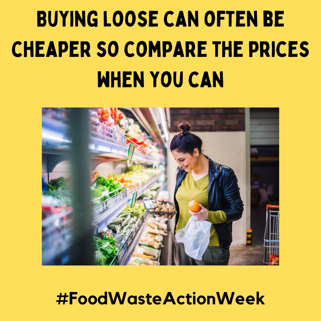 Our third top tip for buying loose fruit & veg is to compare the prices when you shop - if you compare the cost per kg it is often cheaper to buy loose - meaning a WIN for your purse and a WIN for food waste and the planet! 🌎#FoodWasteActionWeek