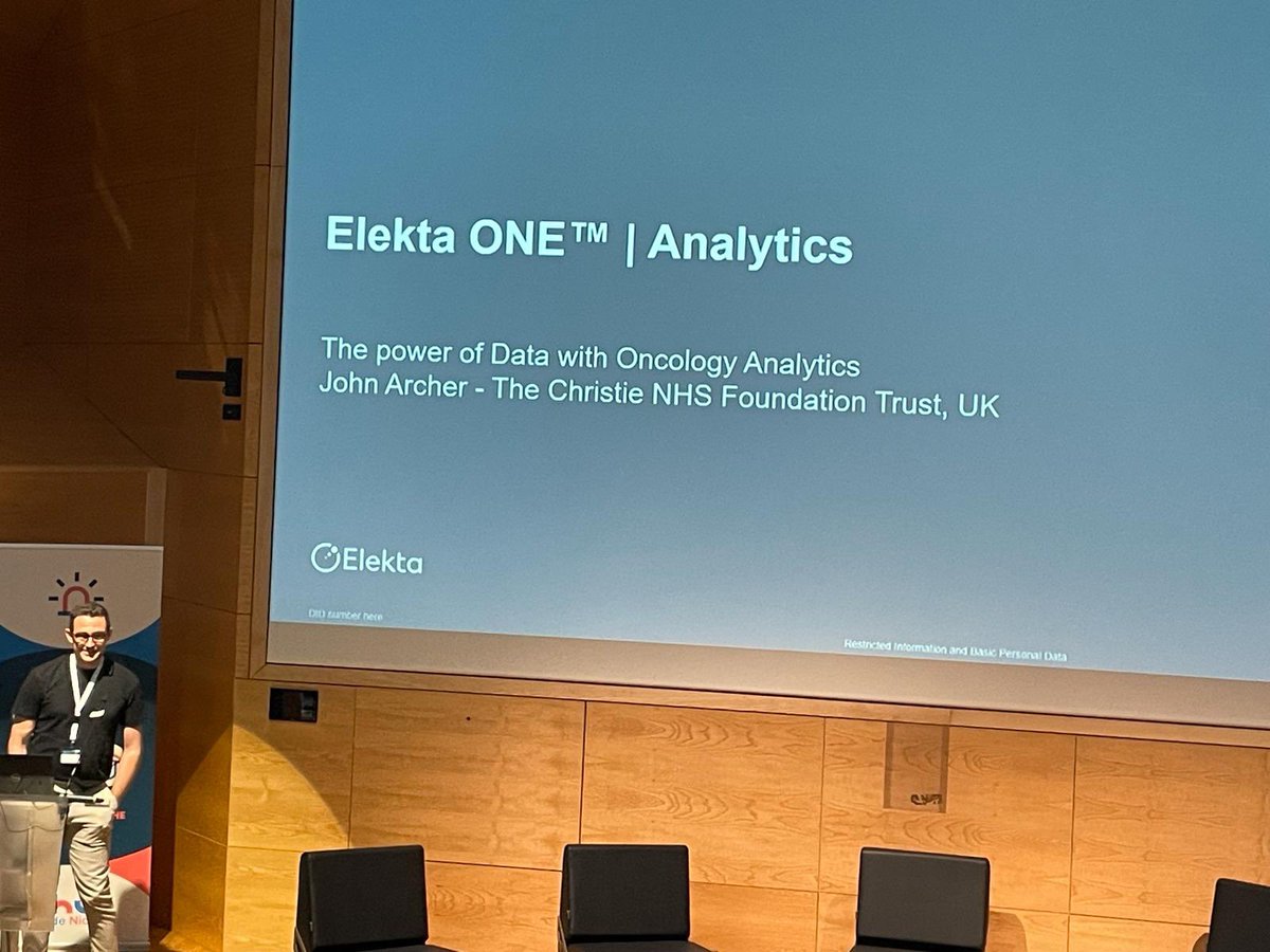 Thanks to @Elekta for inviting me over to Nice 🇫🇷 to discuss how we’re transforming our radiotherapy pathway at @TheChristieNHS with better, more accessible data - as well as the important role it is has to play in our continuous improvement journey 🤓