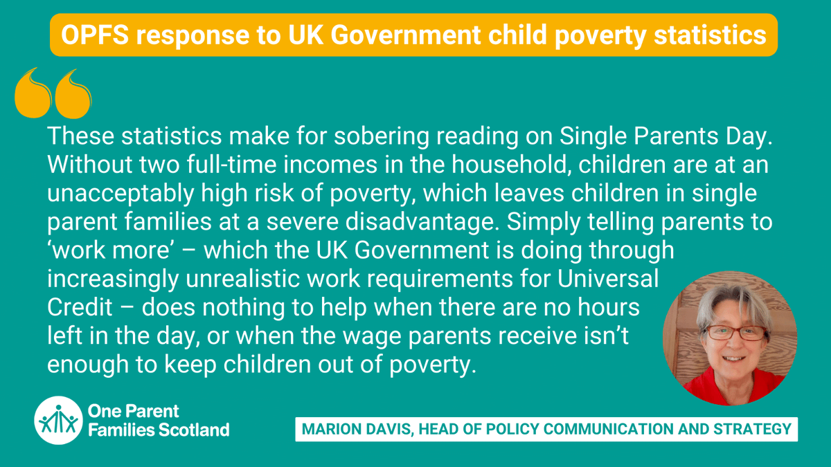 ‼️ Today's #ChildPoverty stats underscore the pressing need for targeted action. Scotland MUST prioritize children's well-being by increasing the Scottish Child Payment to £30 & offering additional support for parents <25. opfs.org.uk/get-involved/n…