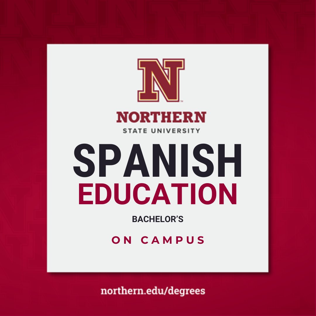 This #NorthernStateU program concentrate on real-world applications, preparing you to share your knowledge, practice and experience in your own classroom. See the courses: northern.edu/degrees/spanis… #SpanishEducation