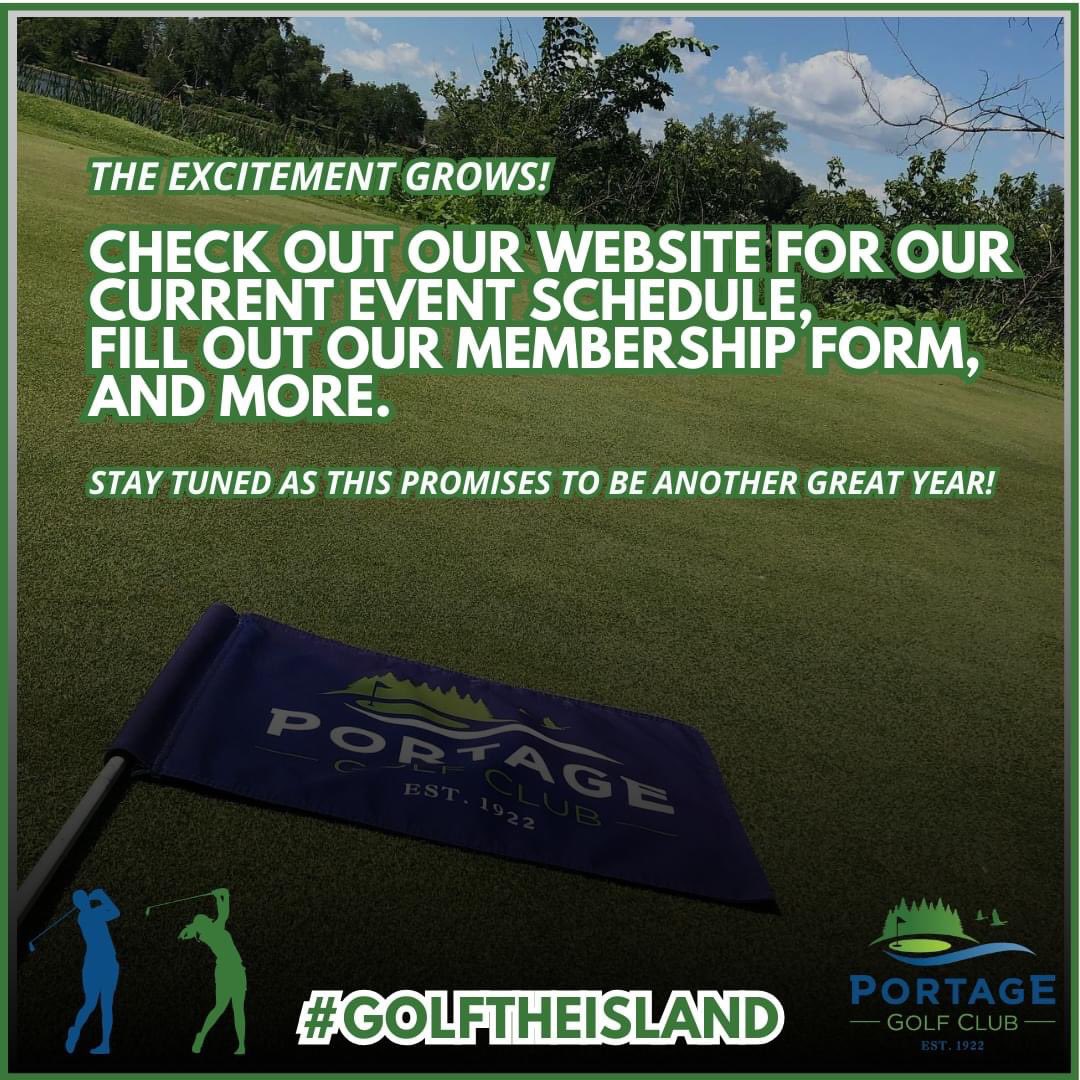 Fore-get the winter blues! ⛳ It's almost time to tee up for another great year at the PGC. Visit our website 🌐 portagegolfclub.ca for all you need to know heading into another season. 

#GolfTheIsland #Golf2024 #PGC