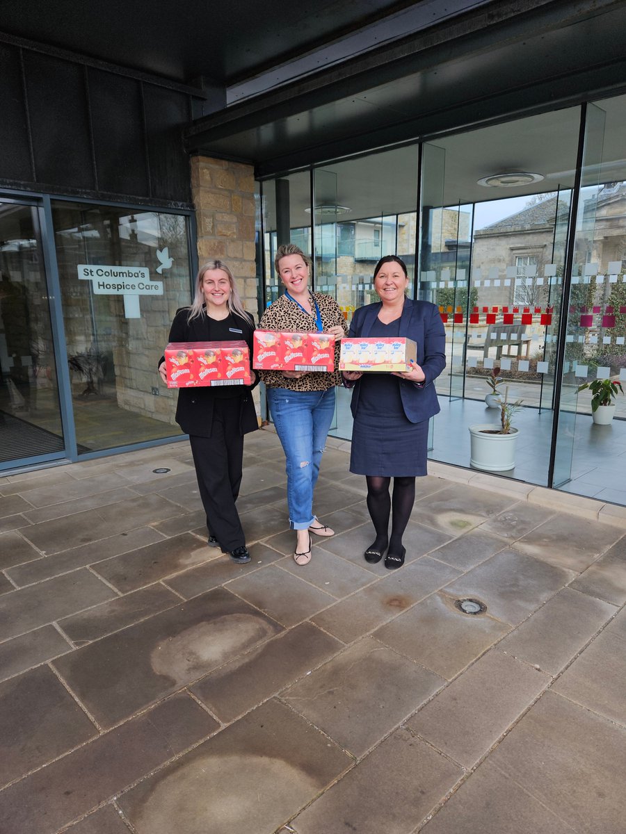 Thank you to the lovely team from @Marriott Holyrood Hotel for their cracking donation of chocolate eggs. These will be a welcome treat for patients and visitors on our ward and those using our services during Easter.