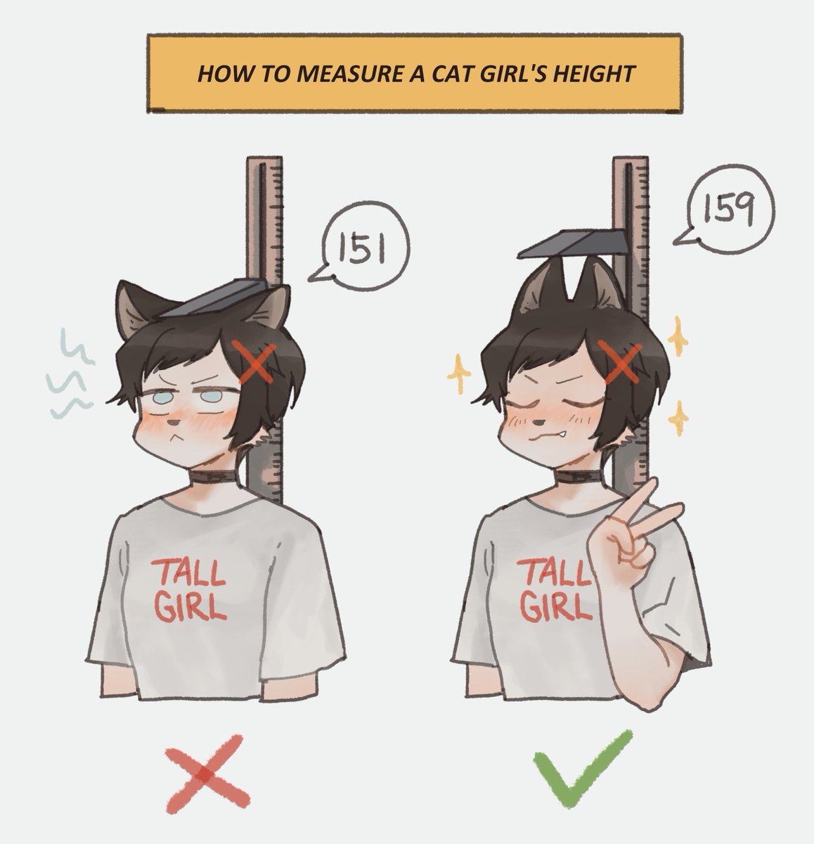 Make sure you don't do anything wrong to any cat girls.🧐🤏📏✨ #Akikooc