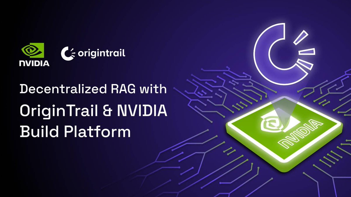 origin_trail's tweet photo. The promise of Verifiable Internet for #AI is to drive information provenance, ensure data verifiability &amp; protect IP.

Now, @origin_trail’s #dRAG integrates @nvidia’s Build ecosystem combining ample of powerful models across industries. 

$nvda $trac

👇
https://t.co/lSwgvoR9oJ https://t.co/h8E87c3c7o
