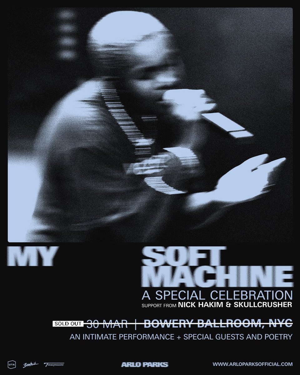 Bowery Ballroom blew out in a day and I’m so humbled to announce that @nick_hakim & @im_skullcrusher have decided to join me for this special, gorgeous night…these two have soundtracked some of the biggest moments in love & life - what a way to close this era ⚔️ see you there🩶