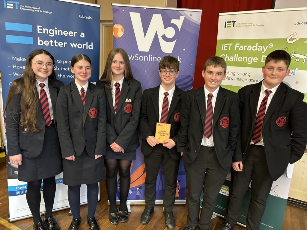 bhs_biodept's tweet image. What a brilliant day we had today with some of our Year 9 scientists taking part in the #IETFaradayChallengeDay with our friends at @W5Education Congratulations to 9R on their winning design! @BallyclareHigh @IETeducation