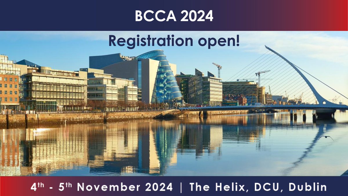 Registration now open for the #BCCA2024! Join us in Dublin on 4th - 5th November 2024 Register here: lnkd.in/eHsN25VJ #cardiology #MedEd #events #cardio #Dublin #conference #healthcare @bcca_uk