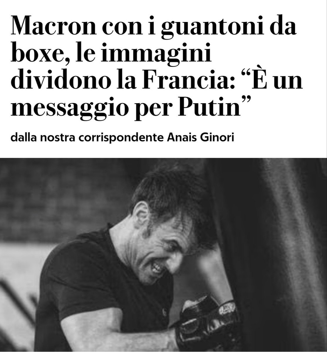 Pronto per il titolo europeo dei pesi Mosca.

#Macron #21marzo