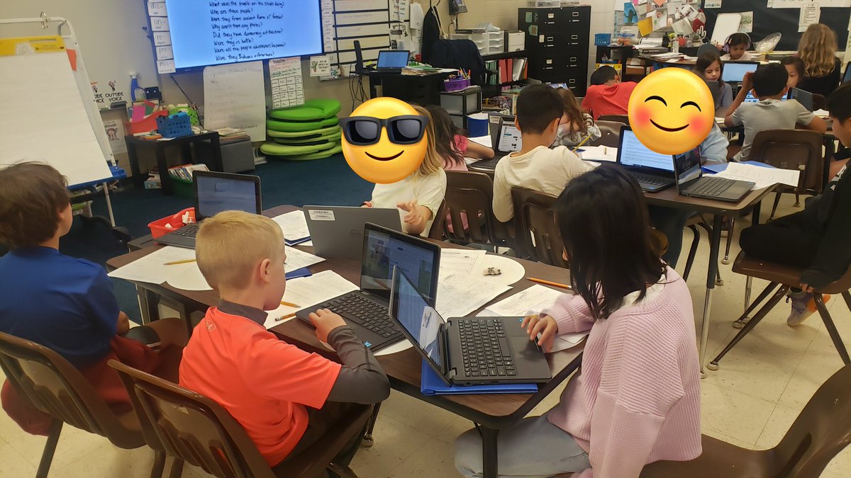 MtBethelLC's tweet image. Inquiry with Ms. Johnson&apos;s 3rd graders. Learning about the explorers and then focusing on the one they thought was most interesting. Seeking answers to their original questions! Ss will use @creativecloud to create an infographic. @MtBethelES @CCALMS @sugaree17 #cobblms