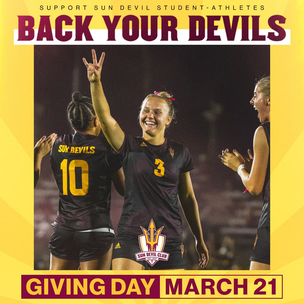 Back Your Devils and help us reach our goal by making a donation to the program during Giving Day! 🔗 bit.ly/BackYourDevils… #ForksUp /// #BackYourDevils