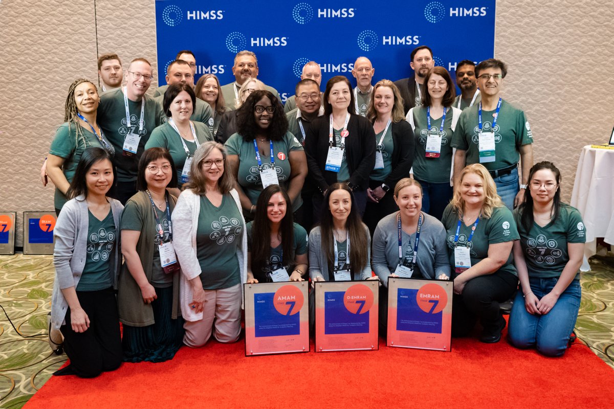 HIMSS's tweet image. Last week at #HIMSS24, we had the privilege of recognizing several healthcare organizations around the world for their various achievements with HIMSS maturity models. 🤩 

Hats off to all you #changemakers for your persistence and dedication! 👏🏻👏🏼👏🏽👏🏾👏🏿
