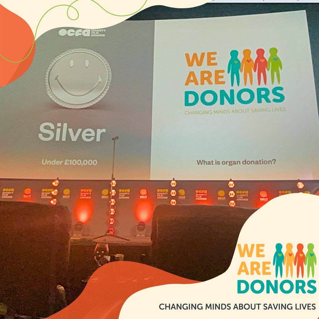 We won Silver at the Smiley Charity Film Awards 2024 for our animation 'What is organ donation?'. Huge thanks to everyone who voted and supported us. Together, we're spreading awareness about organ donation! 🌟🎥 #SmileyCharityFilmAwards @SmileyCFA