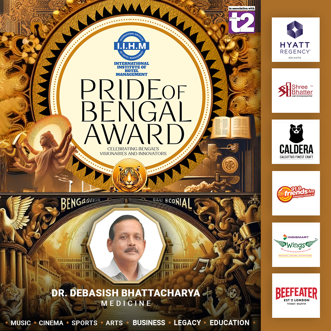 🌟Celebrating Excellence🌟 Congratulations to Dr. Debasish Bhattacharya, an exceptional ophthalmologist and visionary, on receiving the prestigious 2024 Pride of Bengal Award! 🎉 #PrideOfBengal #medicine #iihm #iihmhotelschools #healthcare #kolkata #bengal #awards #hotel