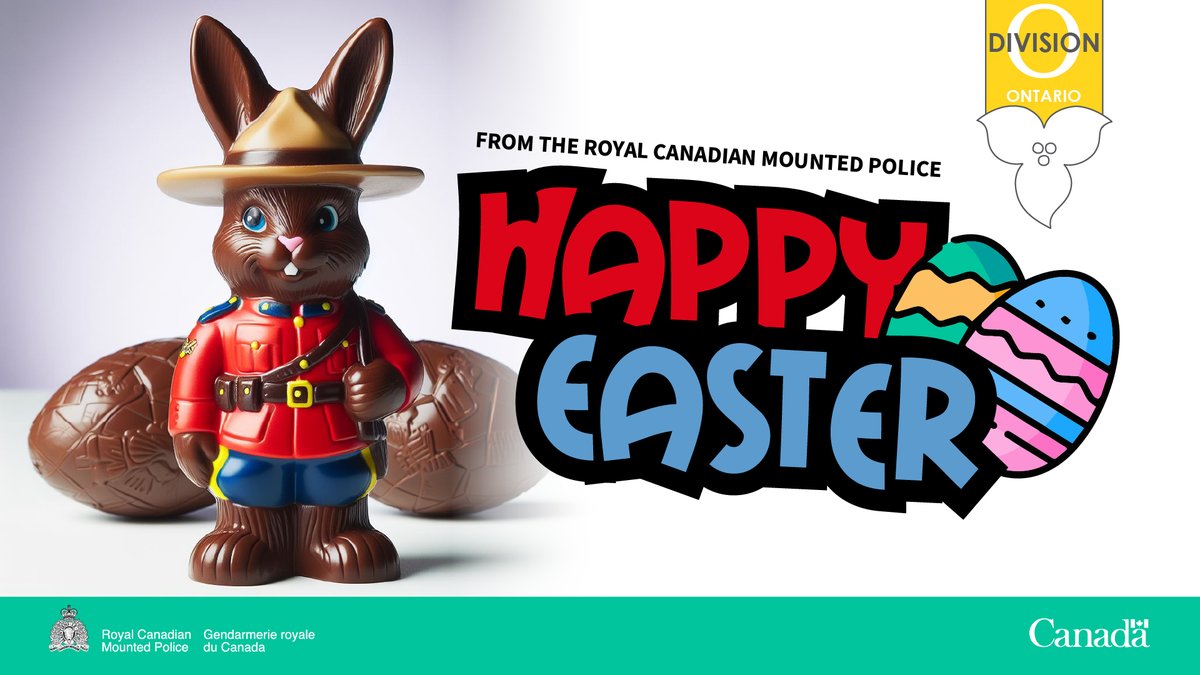 Wishing all who celebrate, a wonderful Easter filled with love, joy and lots of chocolate too! #HappyEaster #EasterSunday #BunnyMountie