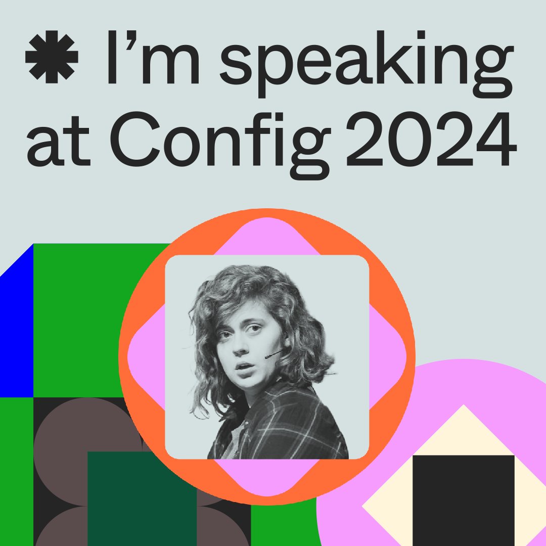 Y'all I am speaking at Config, the awesome @figma conference and this may really be a peak for me 😭🎉