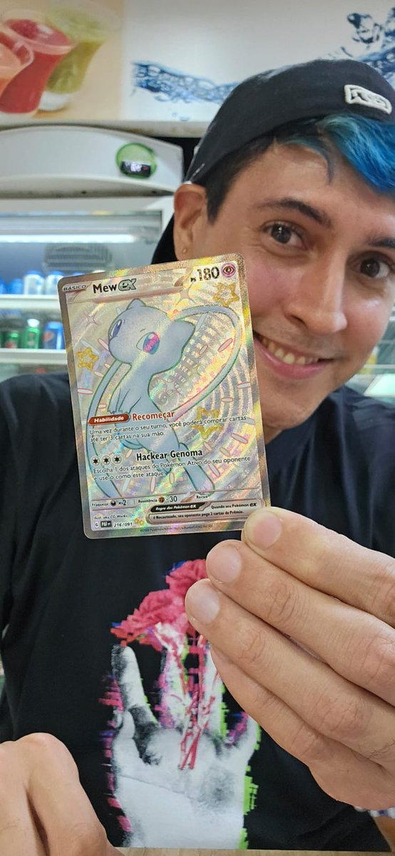 VEIO O MEW DENOVO! A coleção destinos de Paldea de Pokémon TCG tá me dando sorte! Finalmente! 💟