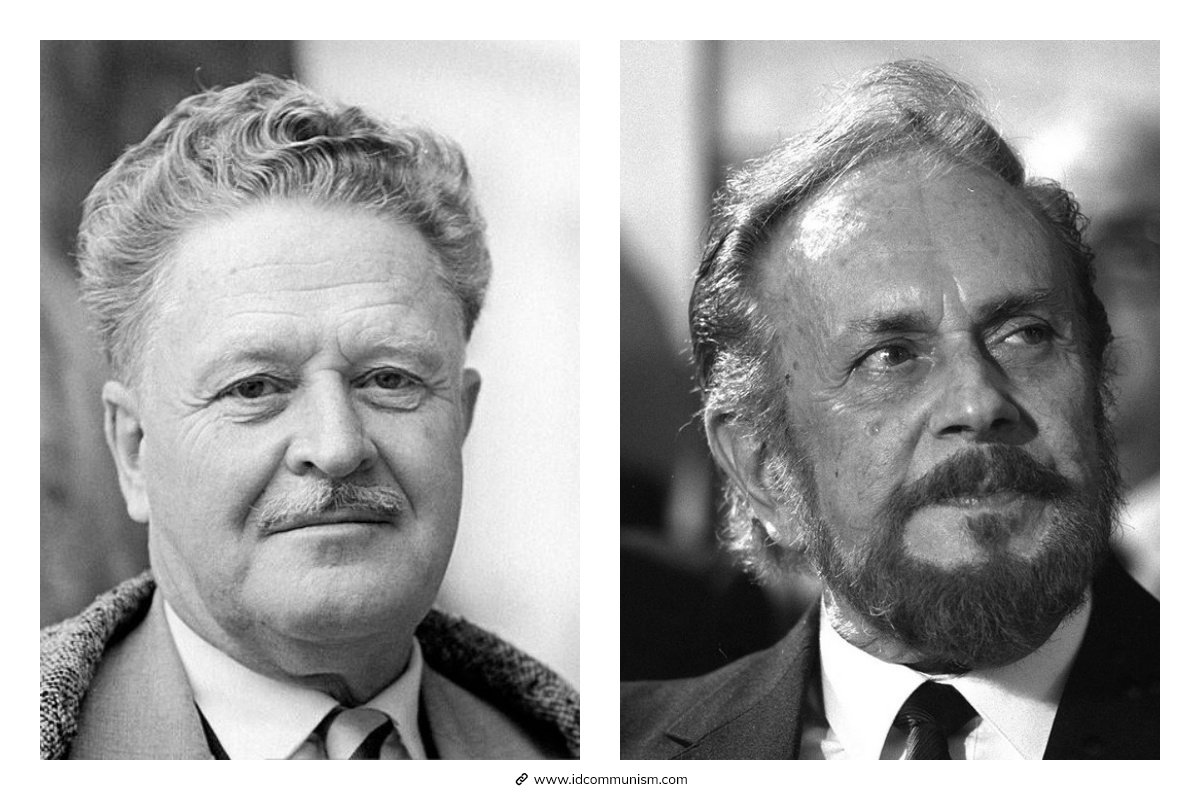 id_communism's tweet image. #WorldPoetryDay: Remembering Nazim Hikmet 🇹🇷 and Yiannis Ritsos 🇬🇷, two giants of proletarian poetry whose words inspired - and will continue to inspire - the struggles of the working class people in Greece, Turkey and worldwide  #DünyaŞiirGünü #παγκοσμια_ημερα_ποιησης