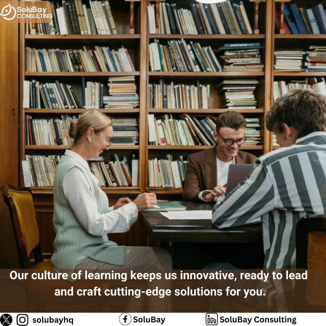 At SoluBay, we're committed to staying ahead of the curve by continuously updating our knowledge on scientific and technical advancements. Our culture of learning keeps us innovative, ready to lead  and craft cutting-edge solutions for you. #Research #Innovation