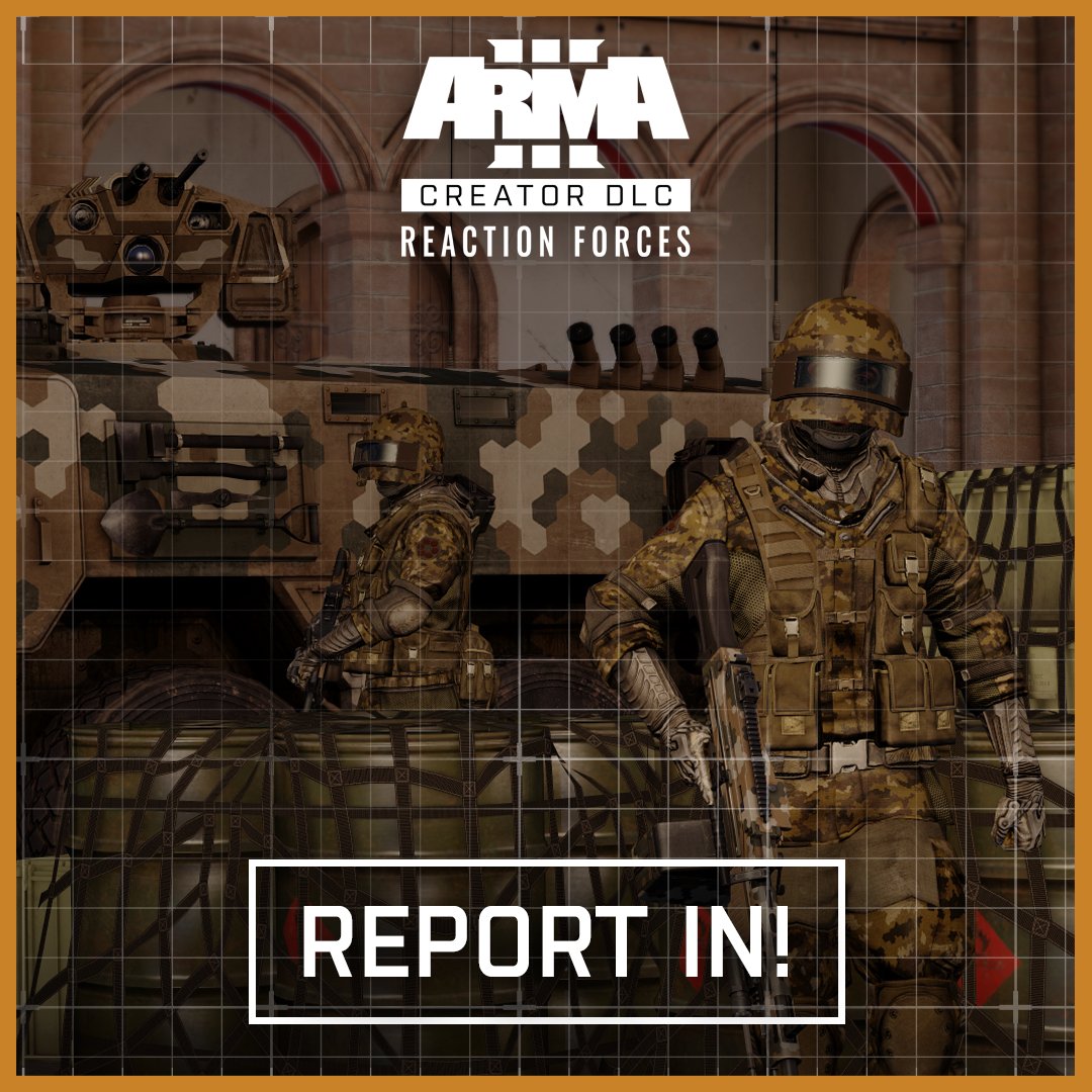 Report In! 📢

In our latest dev interview, we welcome Stefan (Lexx), Project Lead from <a href="/TheRotators/">Rotators</a>, and ask them about the development process of their upcoming #Arma3 Creator DLC: Reaction Forces.

arma3.com/news/report-in…