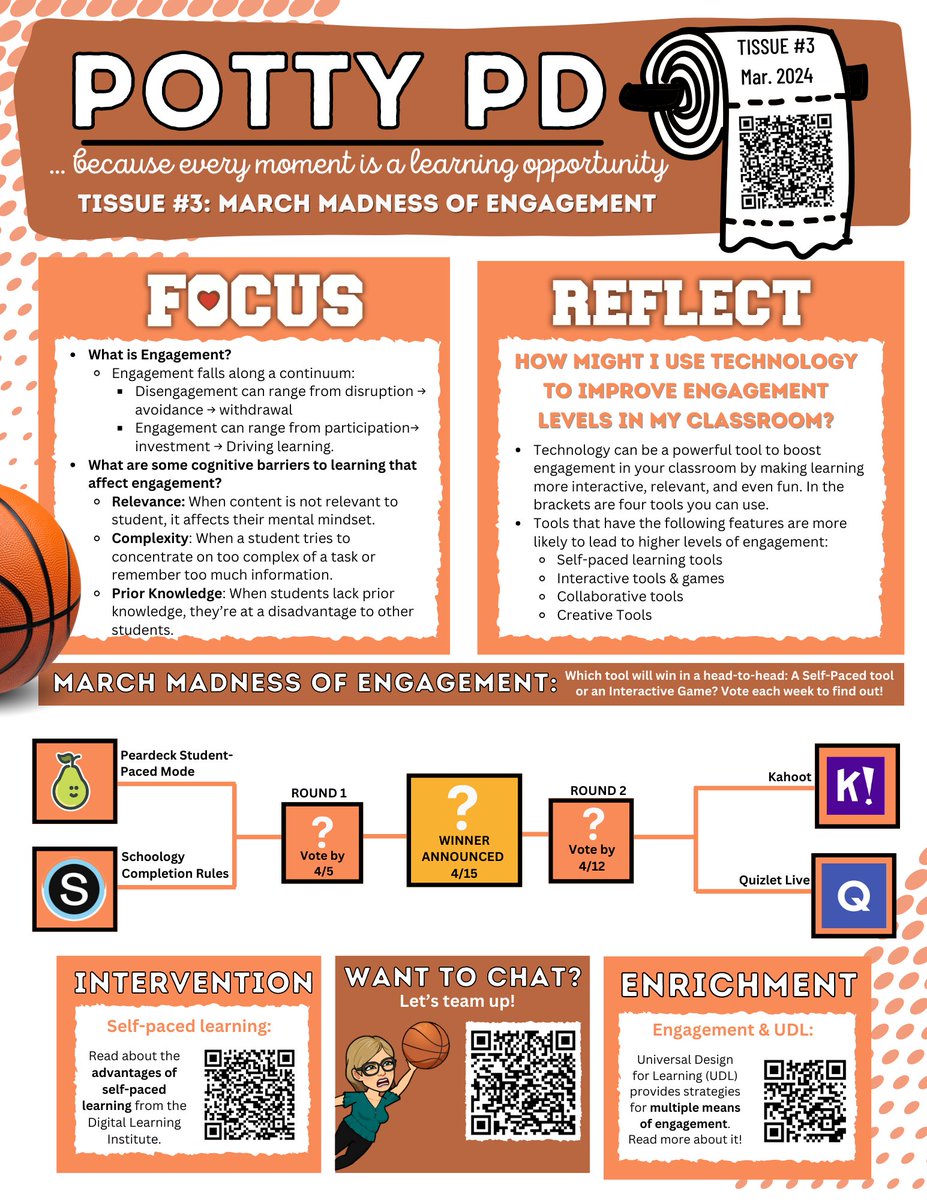 Mel Mollick (@melmollick) on Twitter photo A new "tissue" of <a href="/HolmesMS_FCPS/">Holmes MS-FCPS</a> Potty PD is in stalls now: March Madness of Engagement! How do YOU use tech to improve engagement levels in your class? #UDL #fcpsSBTS 👆🏻canva.com/design/DAFzyX0… A new "tissue" of <a href="/HolmesMS_FCPS/">Holmes MS-FCPS</a> Potty PD is in stalls now: March Madness of Engagement! How do YOU use tech to improve engagement levels in your class? #UDL #fcpsSBTS 👆🏻canva.com/design/DAFzyX0…