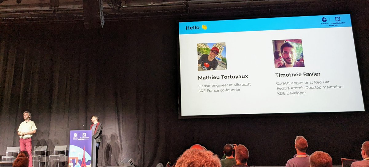 Une super overview de <a href="/coreos/">CoreOS, Inc.</a> et <a href="/flatcar/">Flatcar Container Linux</a> par Timothée Ravier et Mathieu Tortuyaux #KubeConEU