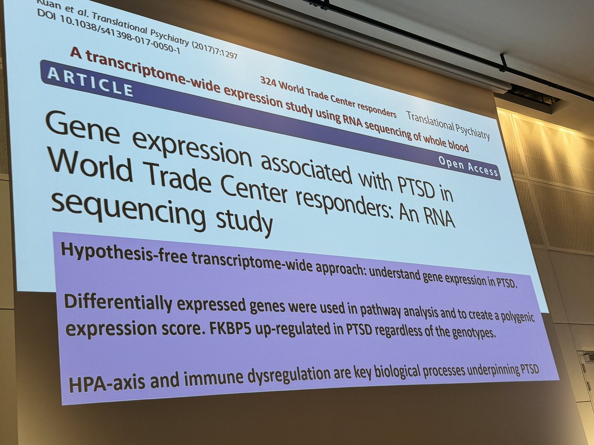 ❗️Great to listen how @ElieAzoulay5 raises awareness regarding PTSD in family members. Education for HC professionals, proper screening tools 🛠️ is not enough. We need new approach - RNA sequencing in PTSD, gene expression in PTSD, DNA methylation assessment @ISICEM #ISICEM24