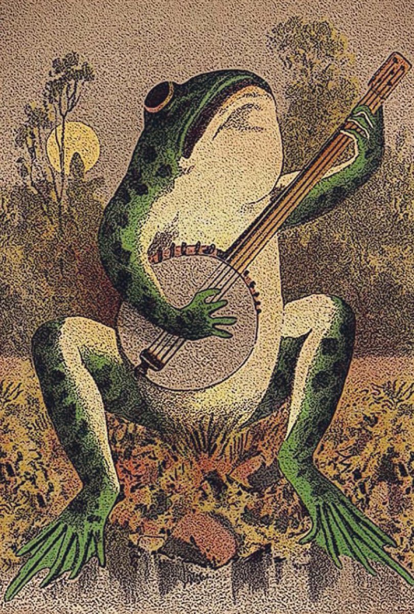 The louder the frog, the more the rain. ~The Farmers’ Almanac #folklorethursday #bookologythursday