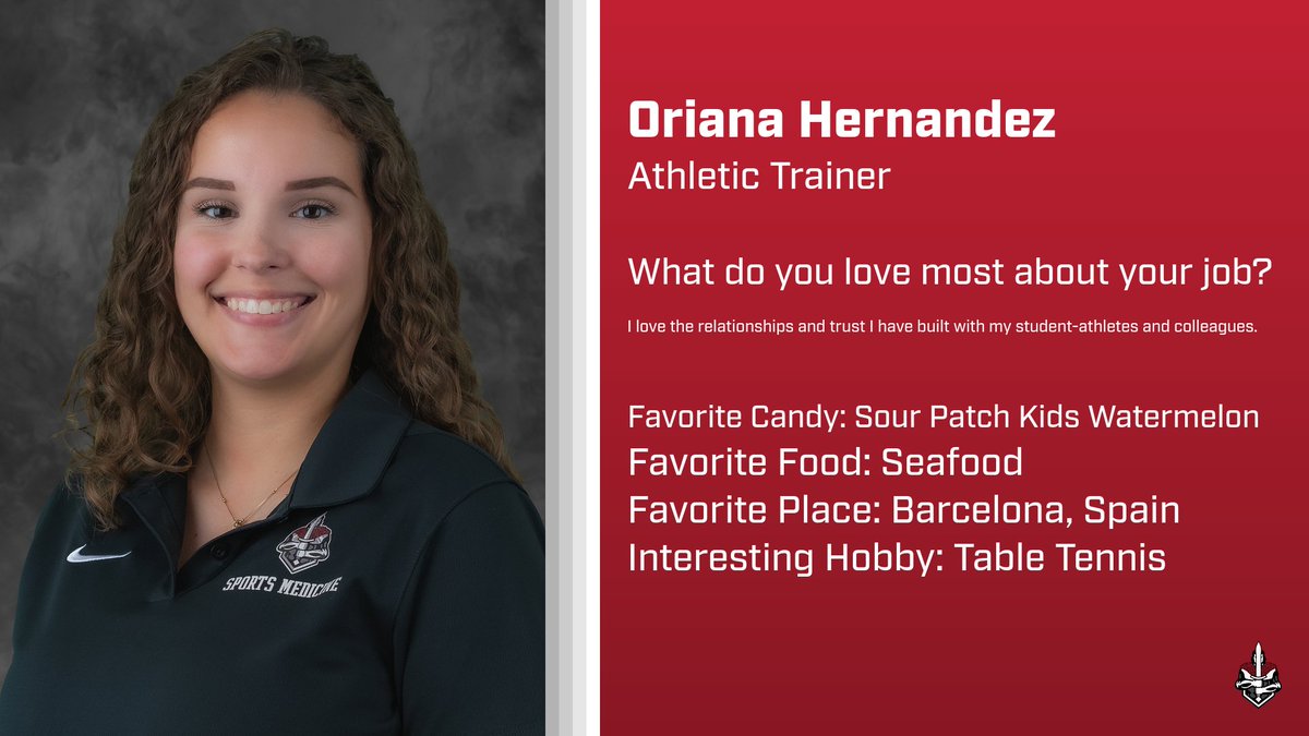 Athletic Trainer Spotlight! Oriana Hernandez!