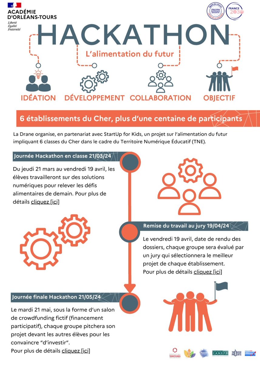Drane Orléans-Tours (@drane_ot) on Twitter photo #Hackathon "Alimentation du futur" et numérique aujourd'hui sur #TNE <a href="/dsden18/">DSDEN du Cher - Académie d'Orléans-Tours</a> <a href="/ac_orleanstours/">Académie d'Orléans-Tours</a> en partenariat avec <a href="/StartupForKids/">StartupForKids</a>
1️⃣ Elèves de 6 classes 1D - 2D mobilisés en classe
2️⃣ Pitch le 21 mai
Merci aux enseignants <a href="/CamusCdi/">CDI collège A Camus</a> pour leur accueil
<a href="/SGPI_avenir/">Secrétariat général pour l’investissement</a> #Hackathon "Alimentation du futur" et numérique aujourd'hui sur #TNE <a href="/dsden18/">DSDEN du Cher - Académie d'Orléans-Tours</a> <a href="/ac_orleanstours/">Académie d'Orléans-Tours</a> en partenariat avec <a href="/StartupForKids/">StartupForKids</a>
1️⃣ Elèves de 6 classes 1D - 2D mobilisés en classe
2️⃣ Pitch le 21 mai
Merci aux enseignants <a href="/CamusCdi/">CDI collège A Camus</a> pour leur accueil
<a href="/SGPI_avenir/">Secrétariat général pour l’investissement</a>