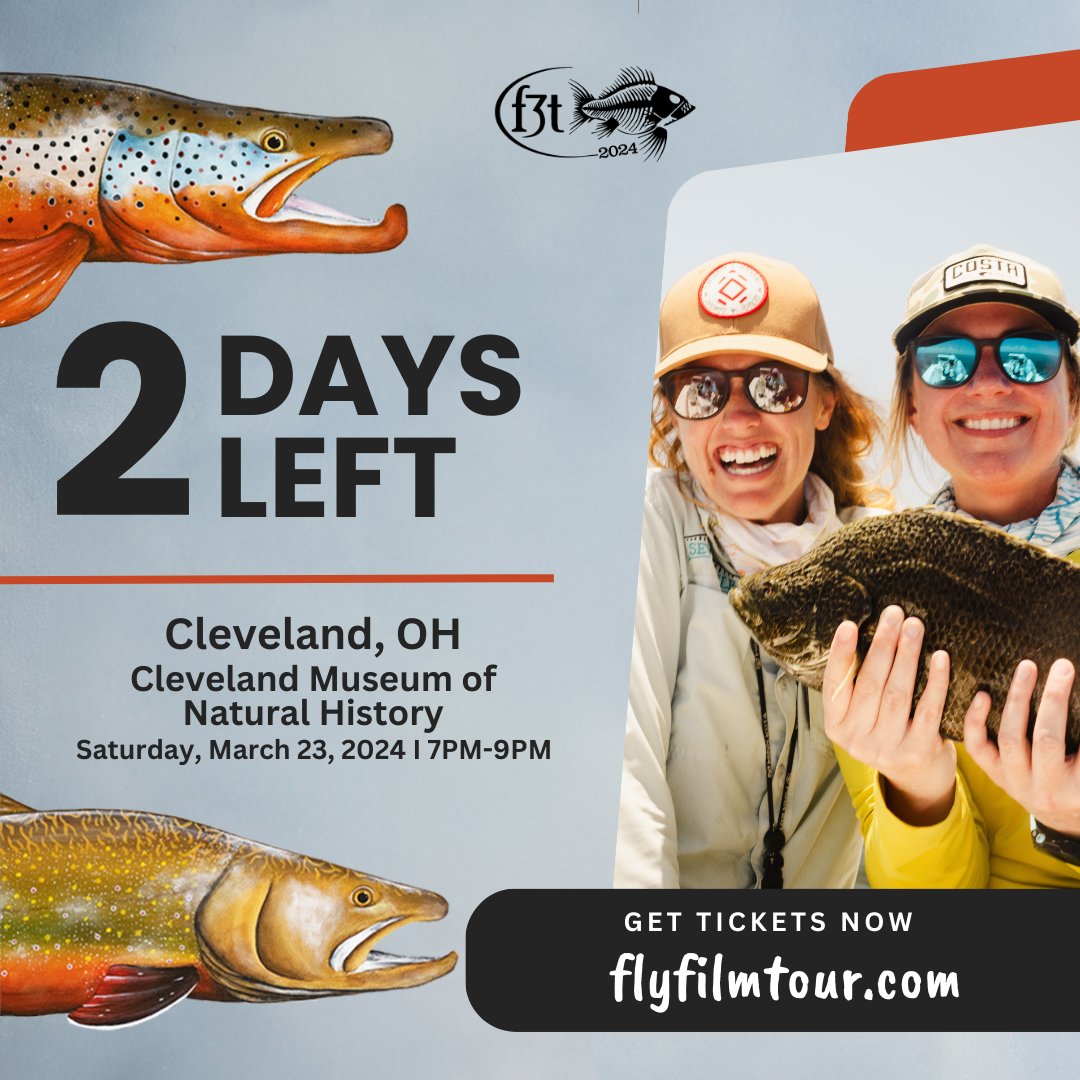 The Trout Club of @goCMNH is proud to host the 18th annual Fly Fishing Film Tour this Saturday, March 23! Guests will enjoy a top-notch selection of short films that are sure to ramp up the excitement for the season ahead. #F3T #goCMNH For details: cmnh.org/calendar/fly-f…