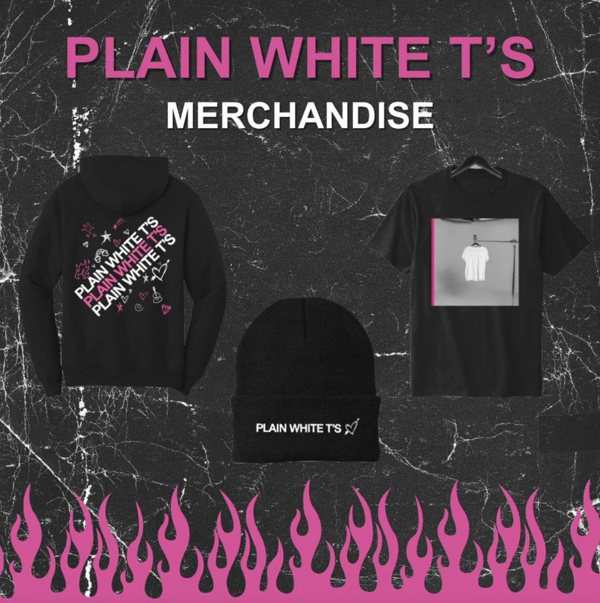 Check out the freshest threads from Plain White T's – now available on our online store! Shop now 🖤 plainwhitetsmerch.myshopify.com