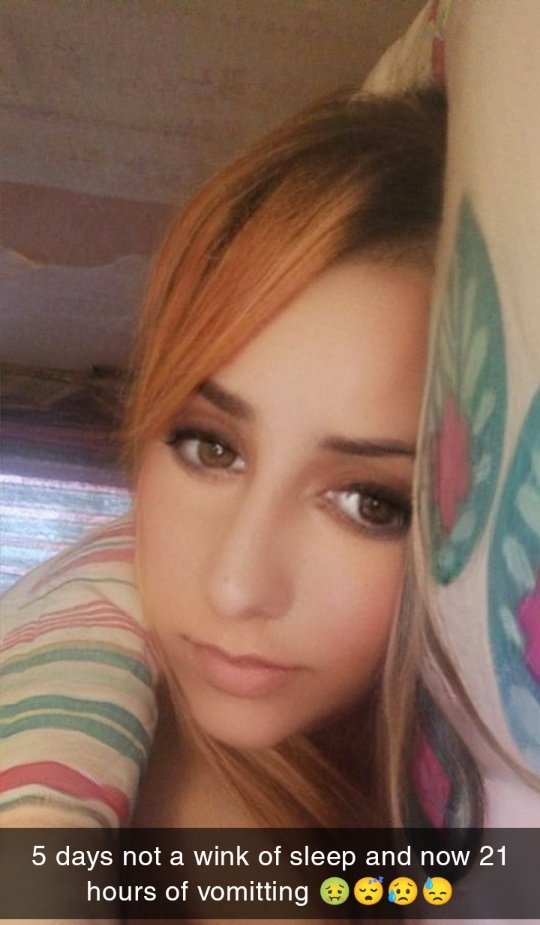 5 days not a wink of sleep and vomitting the last 21 hours yeah life's going smoothly