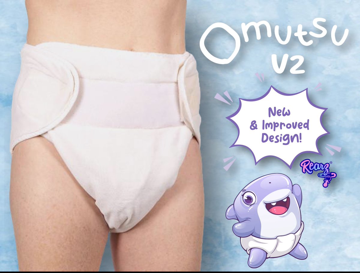 🚨 NEW - @Rearz - Omutsu V2 - Waddle Cloth Diaper is now available on DiaperSharks.com! 🥳🥳🥳

Enhanced durability &amp; ultimate softness awaits! ✨️🧸

#ABDL #ABDLDiapers #AdultBabyDiapers #AdultDiapers #ABDLCommunity #DiaperLover #DDLG #AgePlay #AdultBaby #AdultBabies