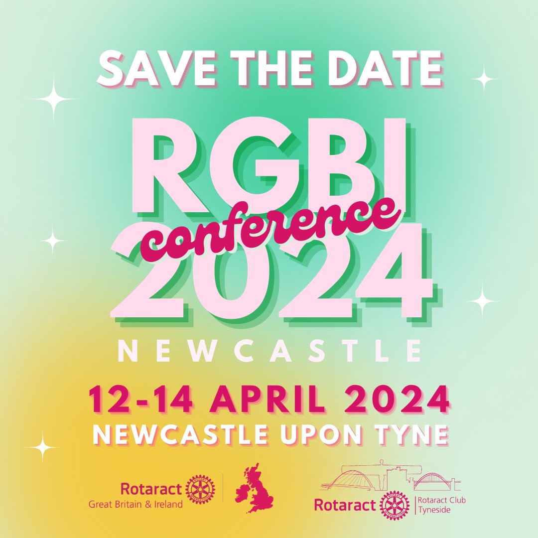 You can now register for the annual Rotary GB&I Rotaract Conference, taking place in Newcastle on 12th-14th April 📅🎉 The theme for this year's conference is 'environmental action' and registration closes on Saturday 23:59! Register here: rotaract.org.uk/conference/