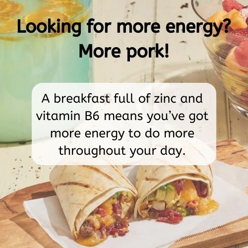 Need more energy to power you through the week? Add more pork to your meal time routine! To learn more about the health benefits of having pork on your plate, and for a variety of recipes please visit ohpork.org. #OHPork #RealPork #RealFarmers #WeAreOhioPigFarmers