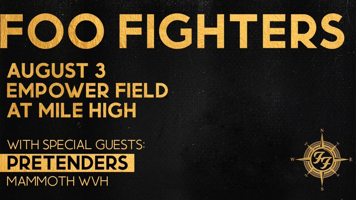 .@foofighters are bringing a rockin' good time our way Sat, Aug 3 at @EmpowerField 🤘 Good news! We've just released additional (and pretty prime!) tickets for this one! Hop on over to Ticketmaster and snag yours before they're gone 🎟️ » buff.ly/495Ogmd