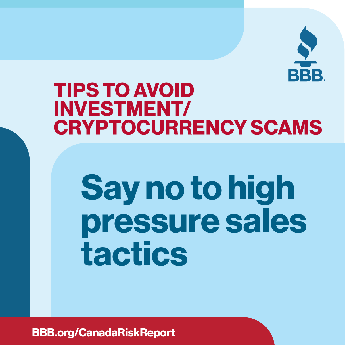 BBB_BC's tweet photo. Protect your pockets, steer clear of crypto and investment scams!
Here are some tips from the BBB to keep your money.
#BBBRiskReport #BBBTips #BBBCanada https://t.co/kVl1m1ItLh