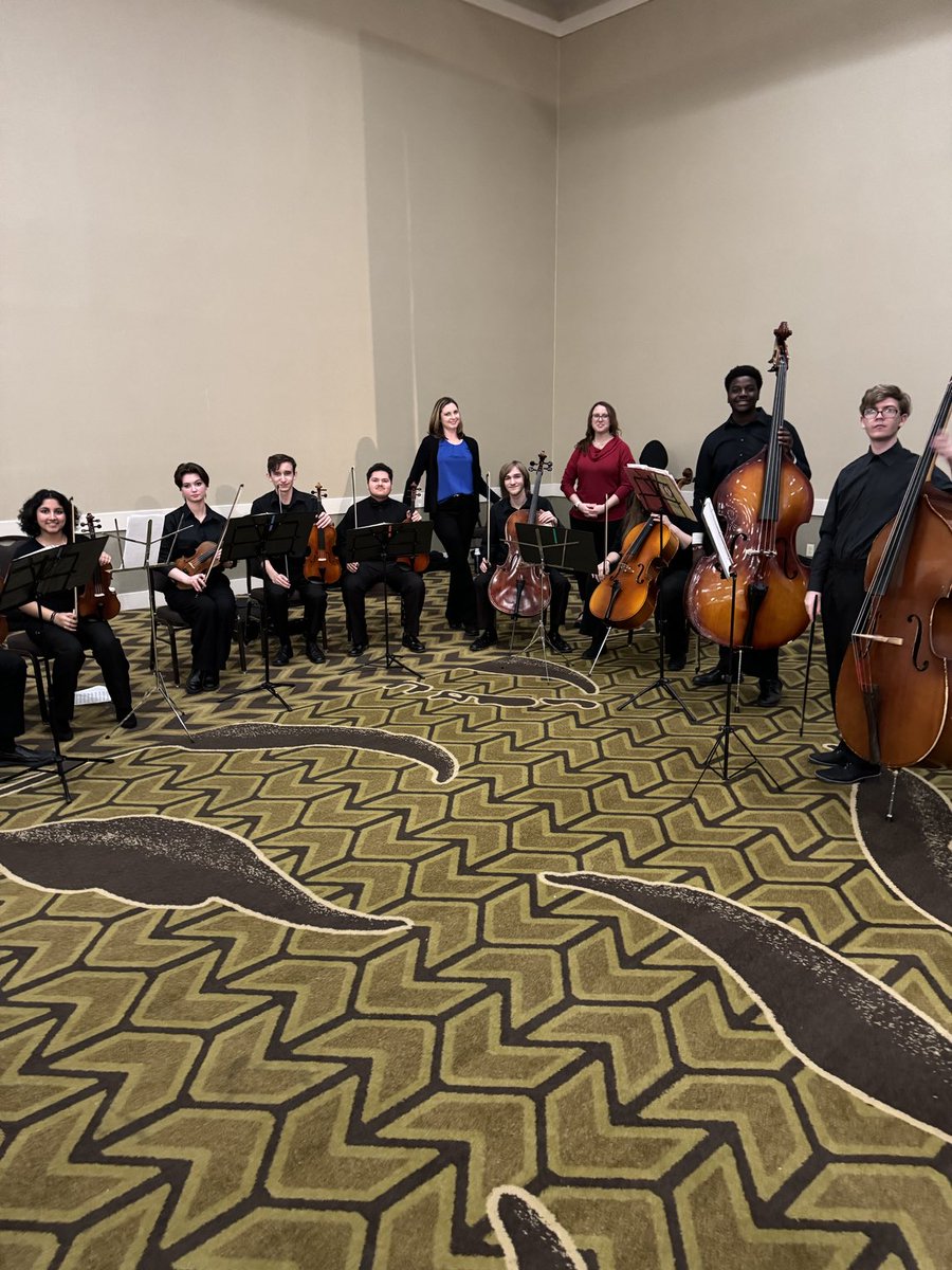 ⁦@JCSchools_⁩ orchestra students demonstrating their skills ⁦@MASALeaders⁩ spring conference. Our students and teachers are champions. Thanks a million!