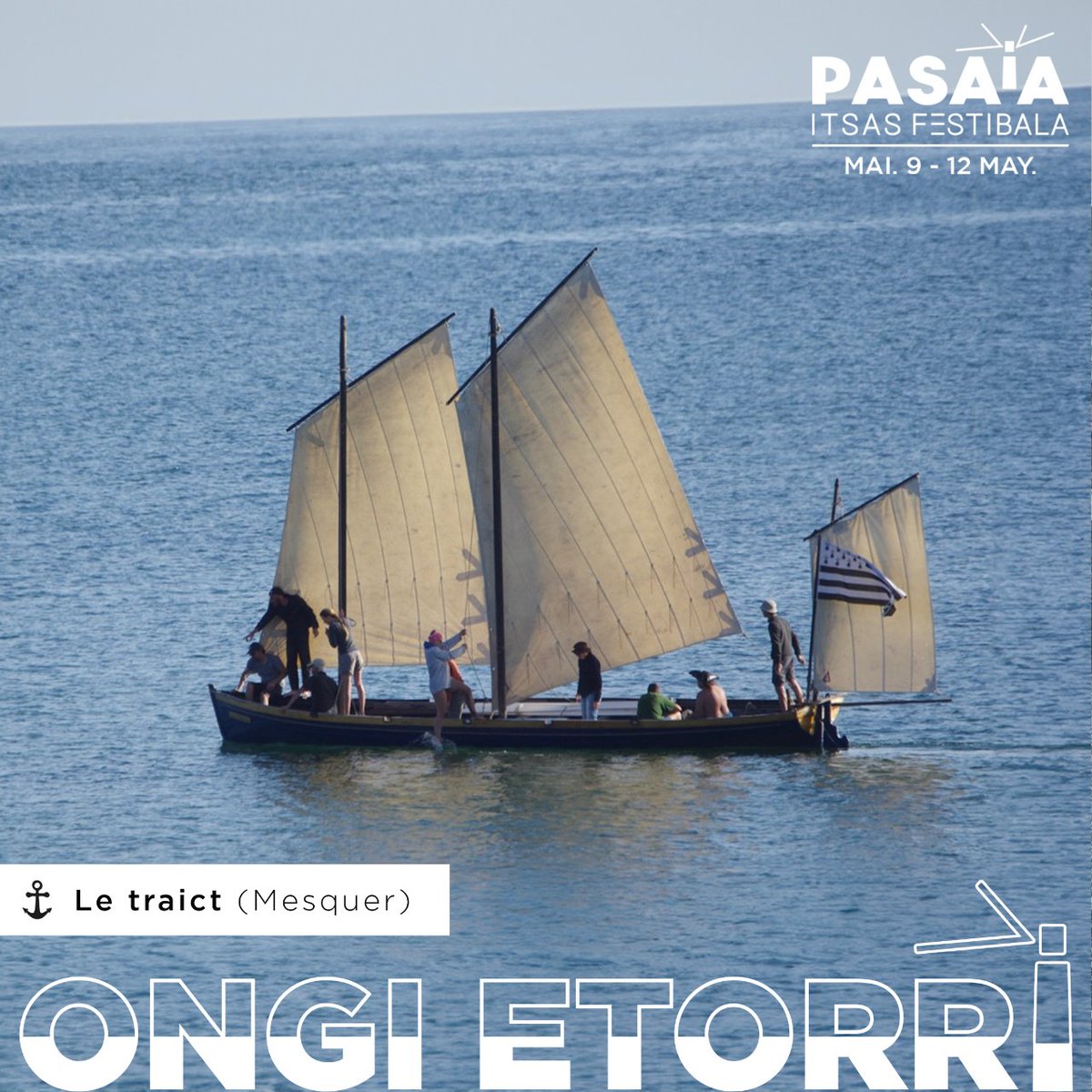 Pasaiaitsasfest's tweet photo. Ongi etorri Le traict!
👋¡Bienvenidos! Bienvenue! Welcome!
⛵️LE TRAICT
📏12'66m
📍Mesquer
📅 #PIF2024 MAI / 09-12 / MAY
Oraindik garaiz zaude zure ontzia inskribatzeko ⬇️
https://t.co/D8y7TACzsP
#Letraict #Mesquer
@albaola
#PasaiaItsasFestibala2024 https://t.co/6xBOxgZAaL