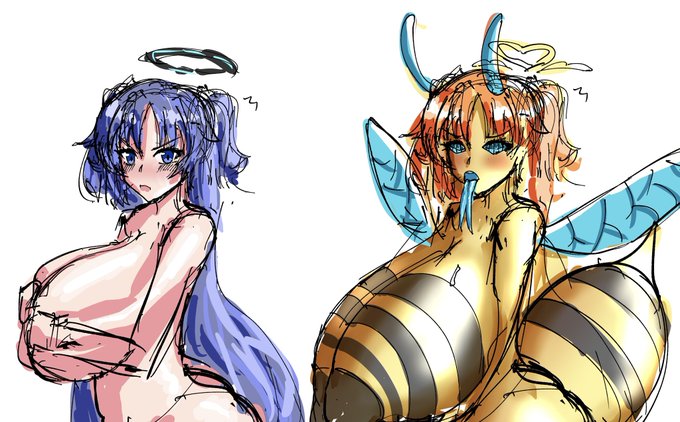 ユウカ蜂怪人化rkgk 