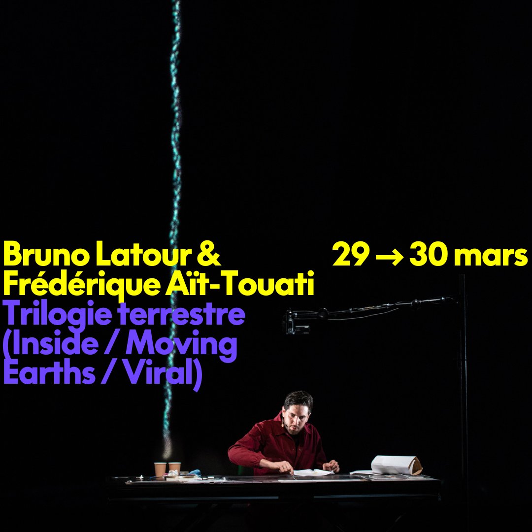 Bruno Latour / Frédérique Ait-Touati - 'Trilogie Terrestre' _____________ 📆 29 -> 30 Mars 📍 Chaillot 🔗 Lien en bio #ChaillotDanse