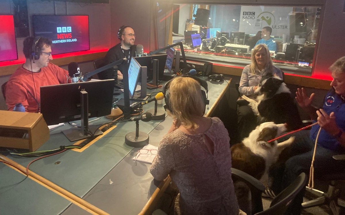 Have you ever wondered what's involved in being the chief steward in charge of obedience at Crufts? @BBCRichardM and @RM_oreilly were joined in the Evening Extra studio with Lisburn trainer Kate McCartney, and, of course, Robbo and Scholsey 🐾🐶 bbc.in/3vlOQhK