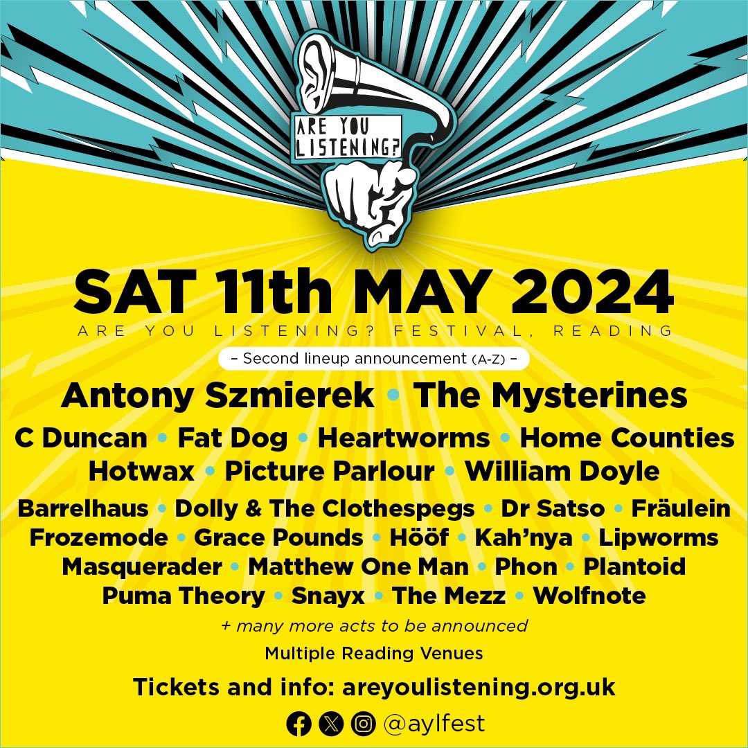 Pleased as punch to be playing @AYLFest this year - Can. Not. Wait. 😊