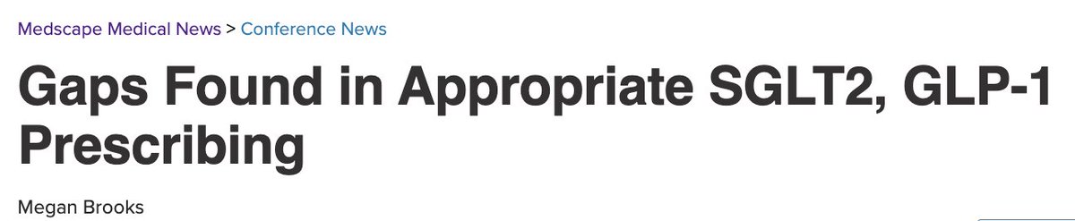 New! <a href="/Medscape/">Medscape</a> highlights gaps in #SGLT2, #GLP1 use described at #AHAMeetings #EPILifestyle24, including study led by <a href="/Luis_A_Rguez/">Luis A. Rodríguez</a> <a href="/KPDOR/">Kaiser Permanente Research NorCal</a> <a href="/kpnorcal/">KPNorthernCal</a> on racial &amp; ethnic #disparities in receipt of  medications in patients with #type2diabetes. #T2D
Story: ibit.ly/LsiFO