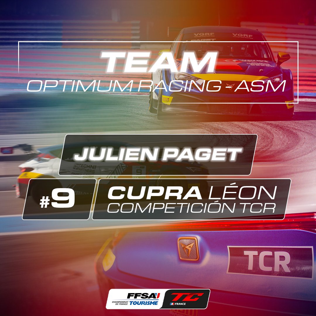 📣ANNONCE📣

Vice-Champion TCR l’année passée, <a href="/julien/">Julien✌🏻️</a>.paget.52 reviendra pour une nouvelle saison en #FFSATourisme 🥰

👀Le pilote prendre le départ des Coupes de Pâques de Nogaro à bord d’une Cupra Leon Competition TCR #9