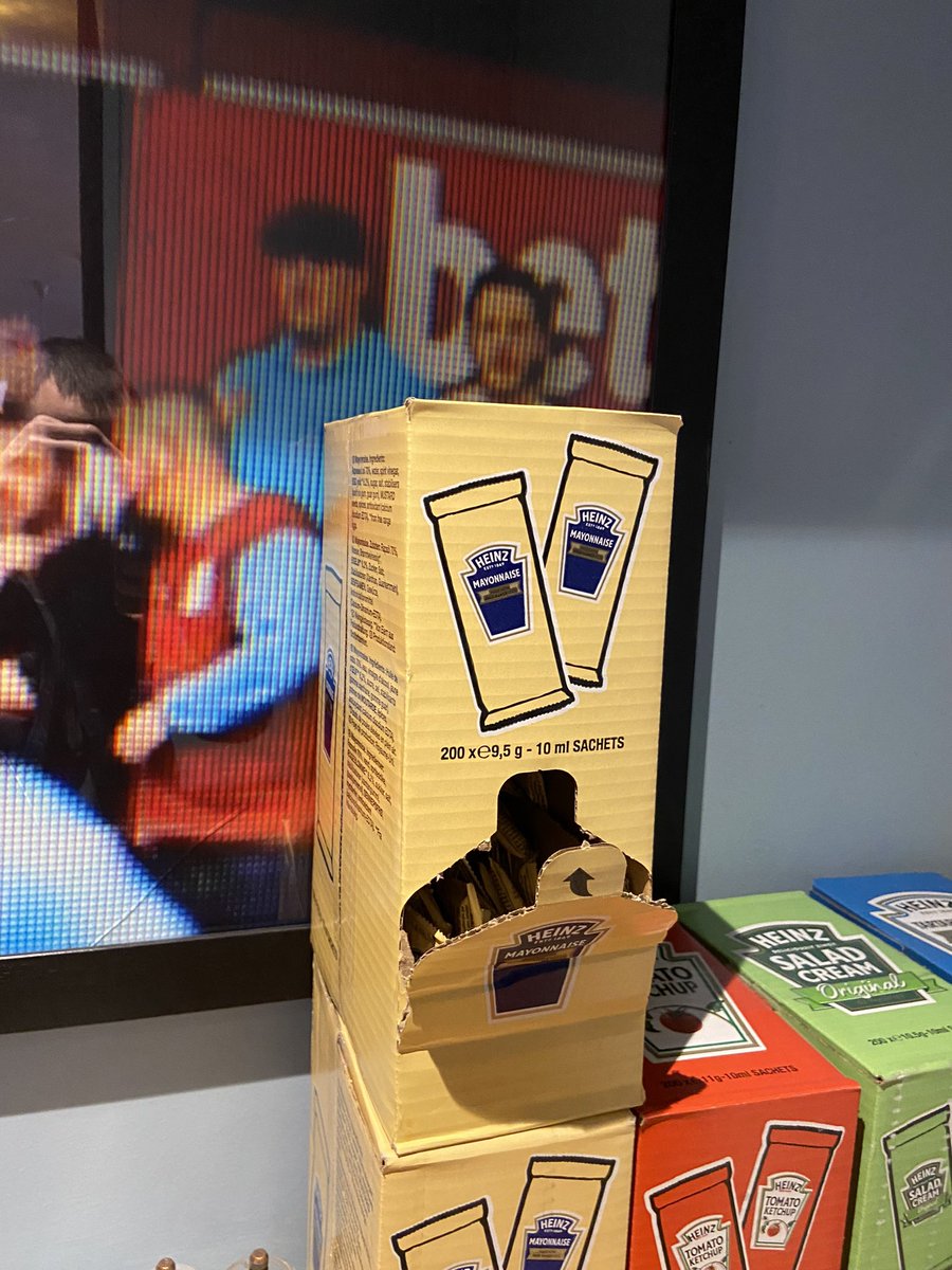 blandy_son's tweet photo. I’ve had a few pints out in York and I can’t tell if this thing is a mayonnaise dispenser or is it SpongeBob Squarepants after a 3 day bender https://t.co/R4ej5CyOMC