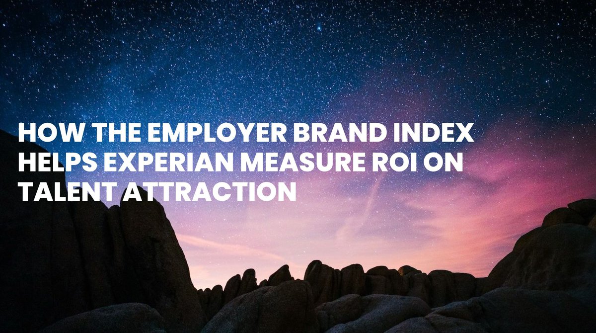 NEW: How the Employer Brand Index Helps Experian Measure ROI on Talent Attraction linkhumans.com/experian-measu… #employerbranding