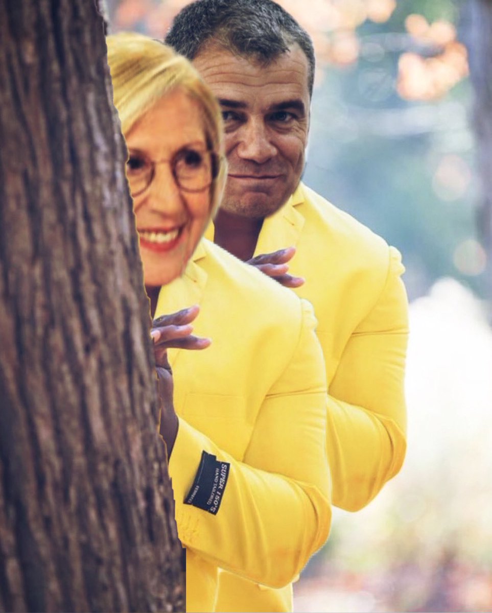 Toni Cantó y Rosa Díez al enterarse de que VOX lleva a Girauta en su lista para las elecciones europeas.