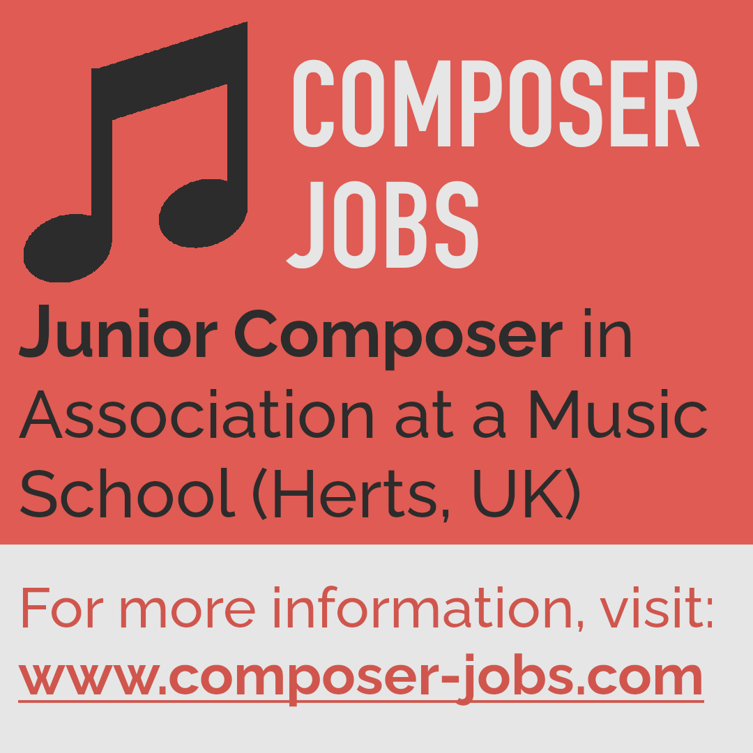 ComposerJobs's tweet photo. Looking for a Junior Composer in Association!

See https://t.co/rXzDbUDmMm for more information.

#ComposerJobs #Composer #ComposingJobs #MusicComposingJobs #MusicComposerJobs #MusicComposing #MusicComposer #MusicJobs #ComposerJob #MusicJob #MusicCreatives #ComposerLife https://t.co/Q2RSzJr7i2